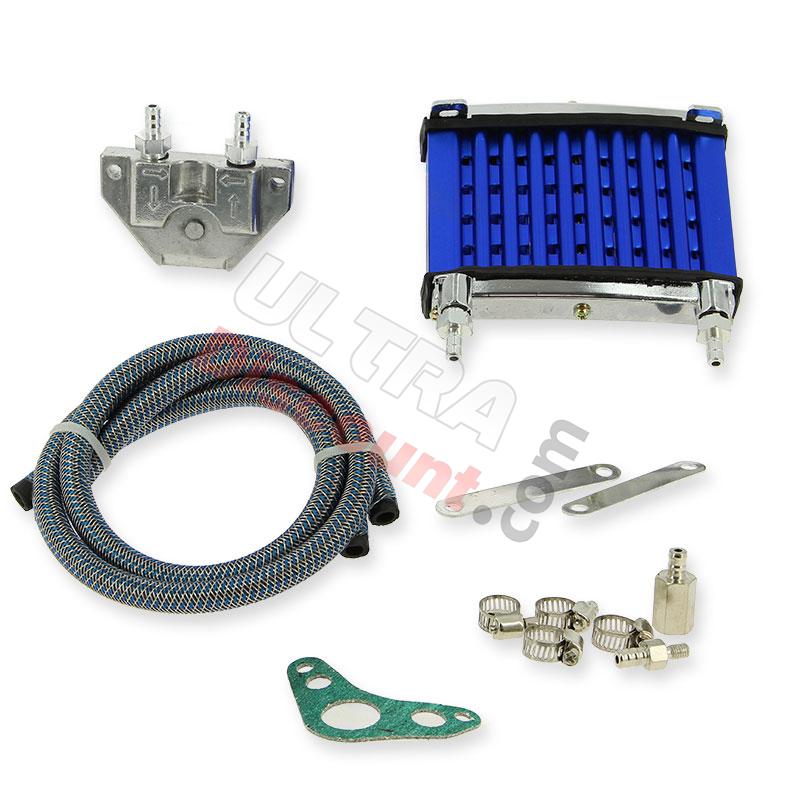 Radiatore olio UD Racing per Pit Bike (blu), Ricambi Pit Bike