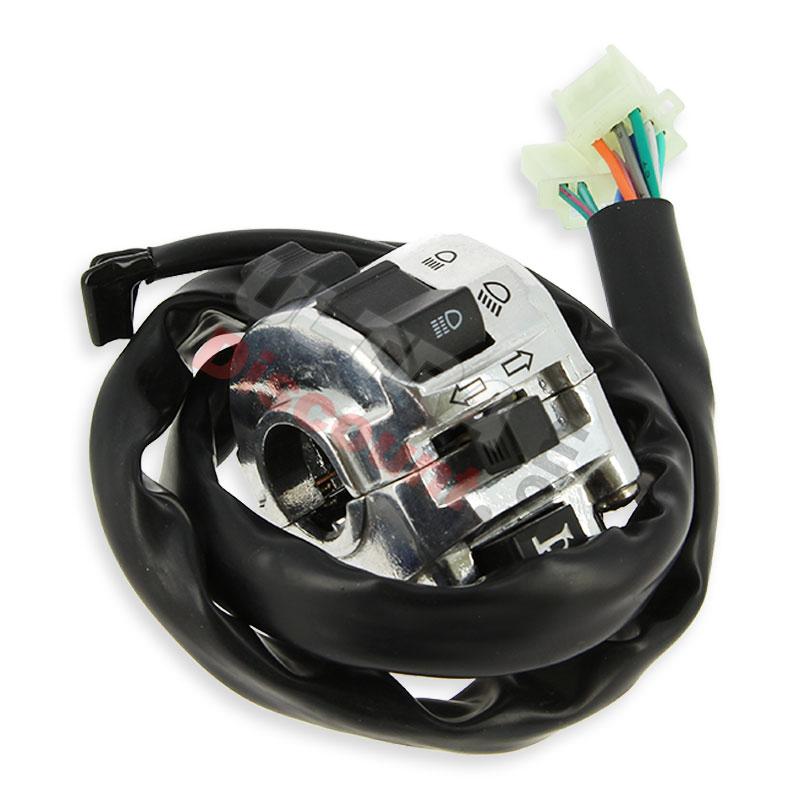 Unità comandi sinistra per Spy Racing 250cc F3 - Alluminio, Ricambi Quad SPY250F3 Unità comandi sinistra per Spy Racing 250cc F3 - Alluminio, Ricambi Quad SPY250F3