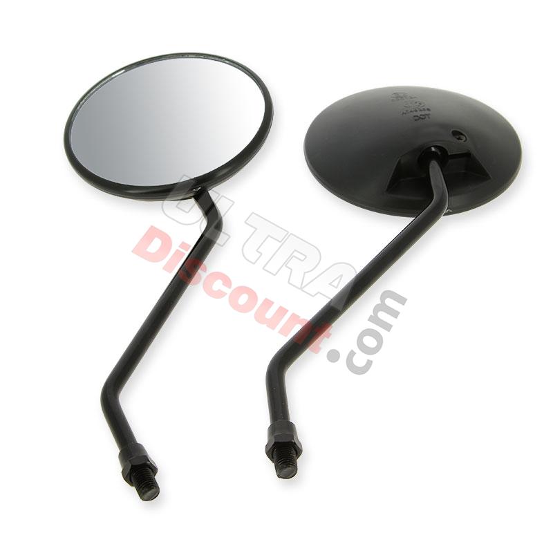 Lotto Specchietto retrovisore NERO per PBR Skyteam ZB Honda (Black edition Ø10), Ricambi PBR Skyteam ZB Honda