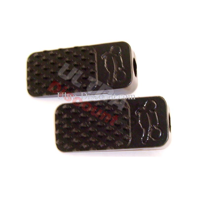 Pedane poggiapiedi in alluminio (tipo 1, nero), Ricambi Pocket Blata MT4 Pedane poggiapiedi in alluminio (tipo 1, nero), Ricambi Pocket Blata MT4