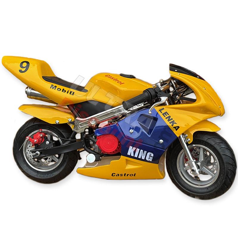 Minimoto 49cc Alta qualità Giallo e blu, Ricambi Mini Moto