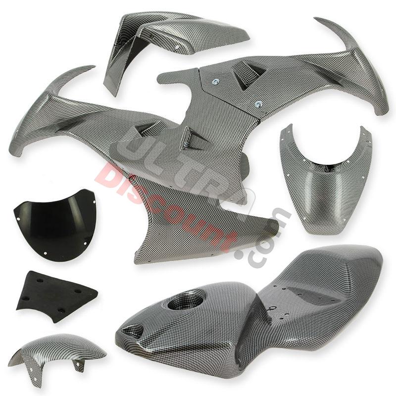 Carena Carbonio Special Edition per mini 47-49cc (metallo), Ricambi Mini Moto