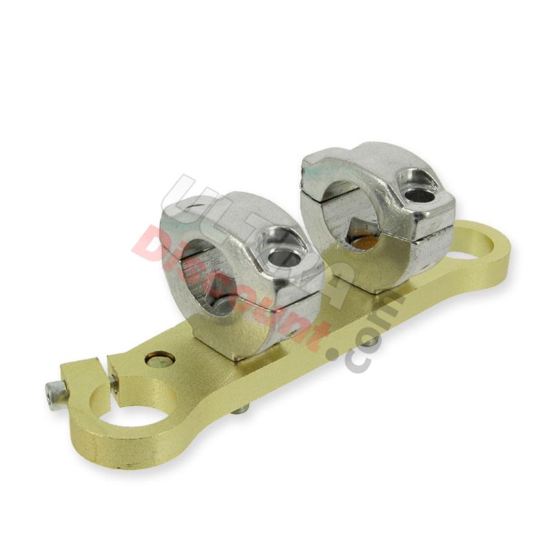Testa forcella superiore con soporte manillar di serie per mini moto, Ricambi Mini Moto