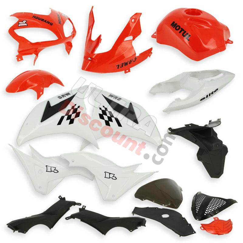 Carena per Super pocket Bike replica YZF R1 (rosso-bianco), Ricambi Pocket replica R1 Carena per Super pocket Bike replica YZF R1 (rosso-bianco), Ricambi Pocket replica R1
