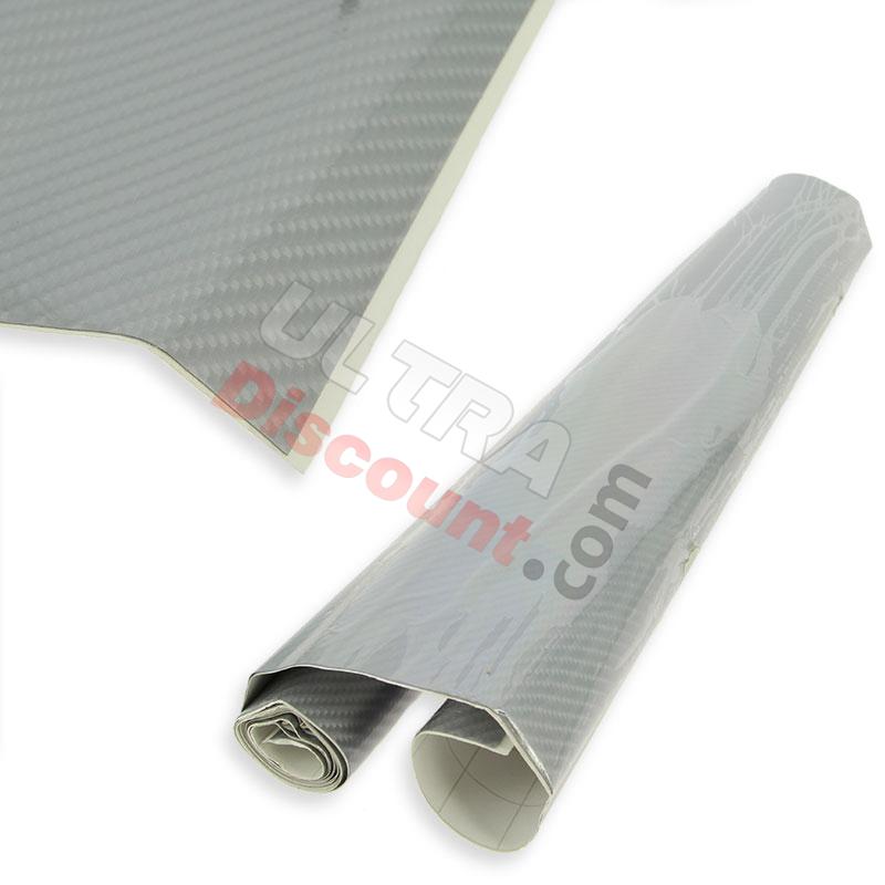 Wrap roll autoadesivo in finto carbonio per Mini Citycoco (grigio-chiaro), Ricambi Mini Citycoco