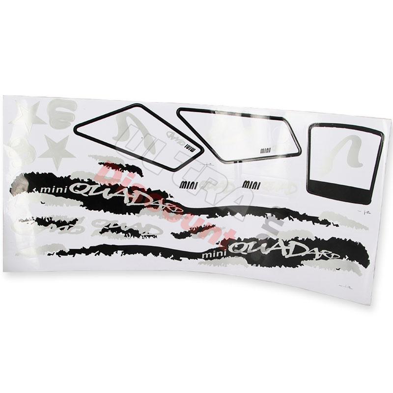 Kit decorazioni per Mini atv bianco nero, Ricambi mini quad Kit decorazioni per Mini atv bianco nero, Ricambi mini quad