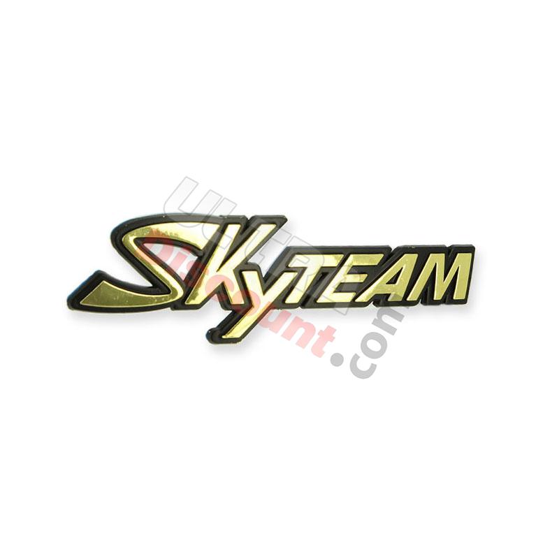 Adesivo in plastica con logo SkyTeam per serbatoio Trex, Ricambi Trex Skyteam