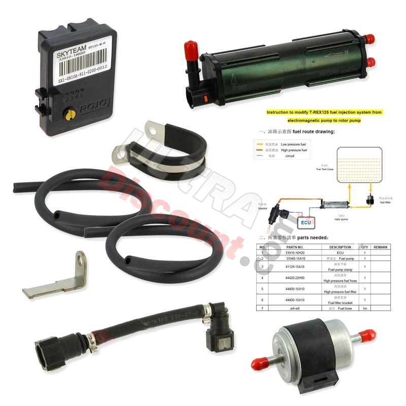 Kit di conversione della pompa del rotore per Skyteam TRex 125cc prima 09-2018, Ricambi Trex Skyteam