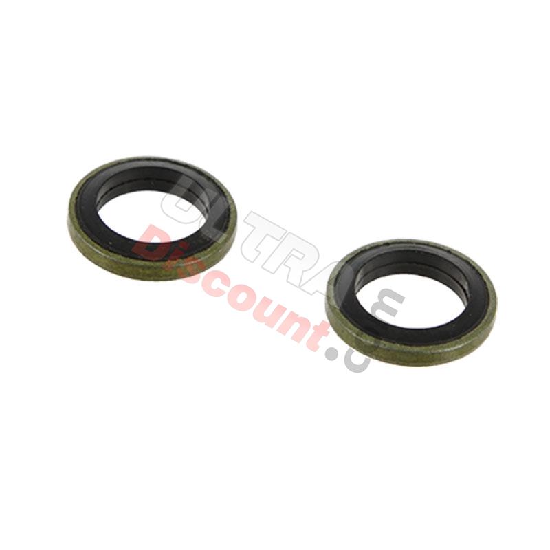 2 x rondella banjo Circuito di frenatura per SHINERAY, Ricambi Shineray 150 STE
