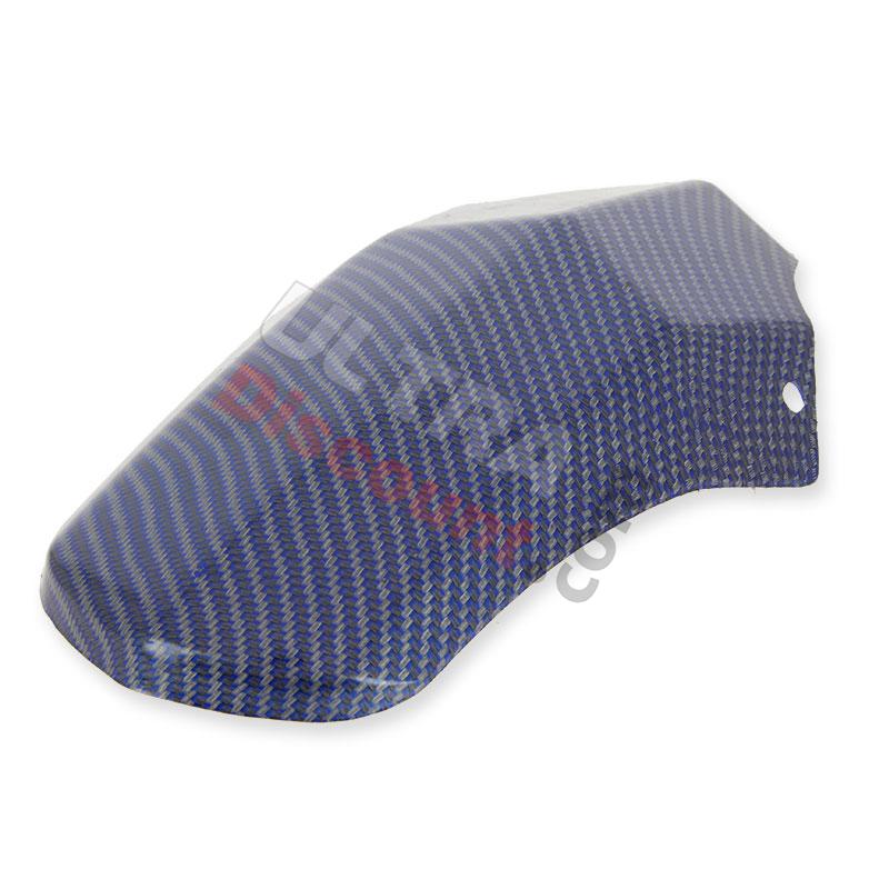 Parafango posteriore per mini moto MT4 carbonio blu, Ricambi Pocket Blata MT4