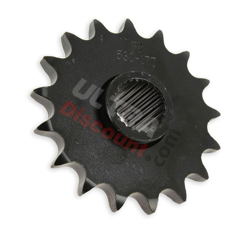 Pignone a 17 denti (530 : Ø:25mm) per Quad cinesi 530-T17, Ricambi Quad cinesi 200cc