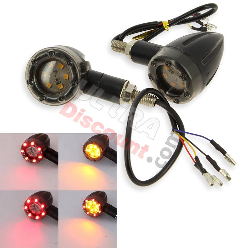 Indicatori di direzione a LED (2 colori, 4 modalità) per Shineray   , Ricambi Shineray 200STIIE e STIIEB