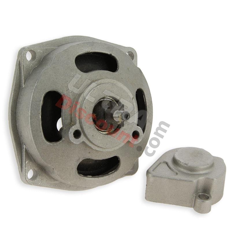 Campana frizione + coperchio + pignone a 7 denti, Ricambi mini quad