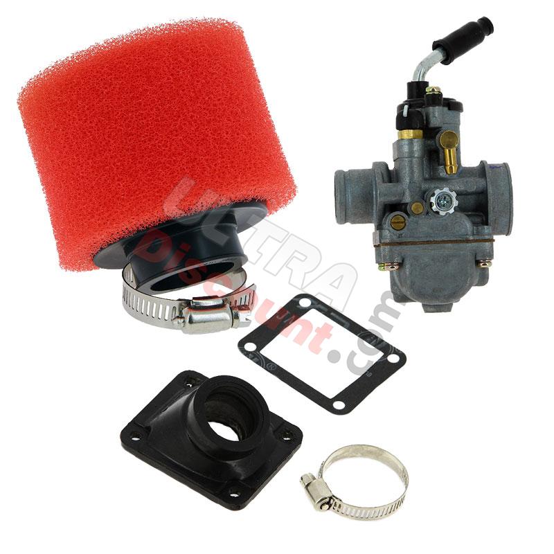 Carburatore da 19mm per mini moto Polini 911 + filtro rosso, Ricambi Polini 911 GP3 Carburatore da 19mm per mini moto Polini 911 + filtro rosso, Ricambi Polini 911 GP3