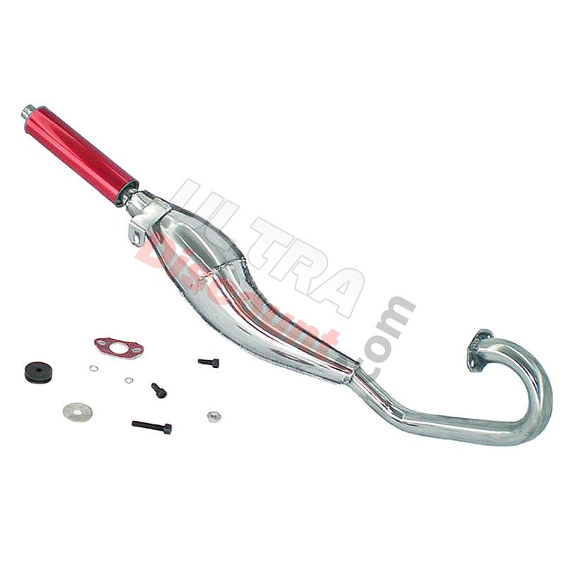 Marmitta Tuning per mini supermotard  (tipo 2, rossa), Ricambi pocket supermoto