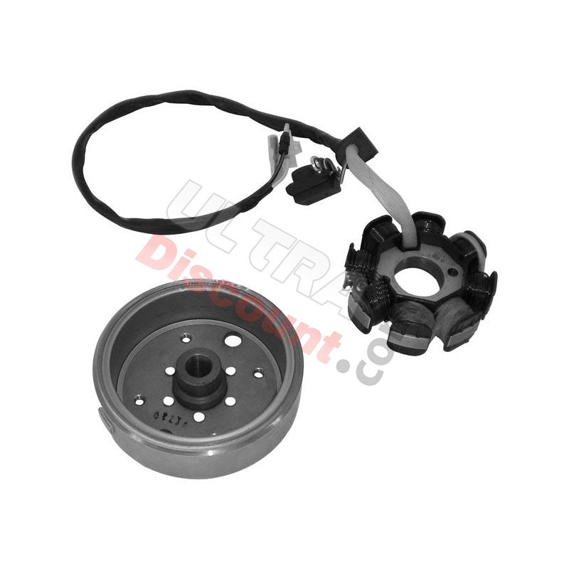 Statore + volano magnetico per scooter Baotian BT49QT-11, Ricambi Baotian BT49QT-11 Statore + volano magnetico per scooter Baotian BT49QT-11, Ricambi Baotian BT49QT-11