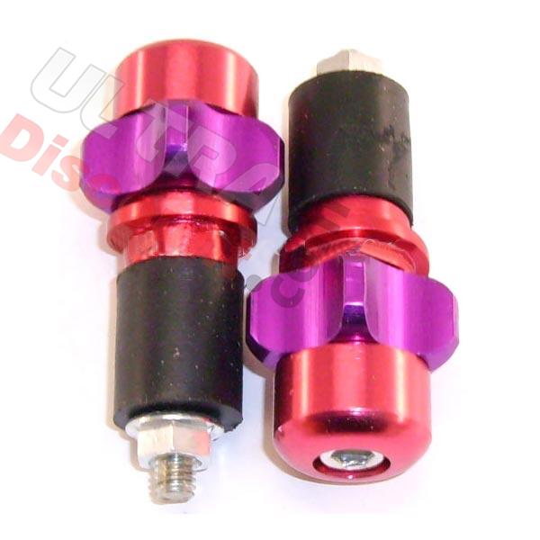 Tappi protezione maniglia Rosso-viola (tipo 2), Ricambi quad Bashan 250cc BS250S11