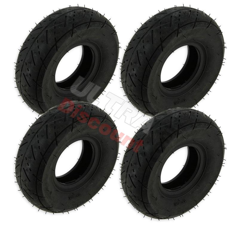 Kit di 4 pneumatici per mini quad (3.00-4), Ricambi mini quad Kit di 4 pneumatici per mini quad (3.00-4), Ricambi mini quad