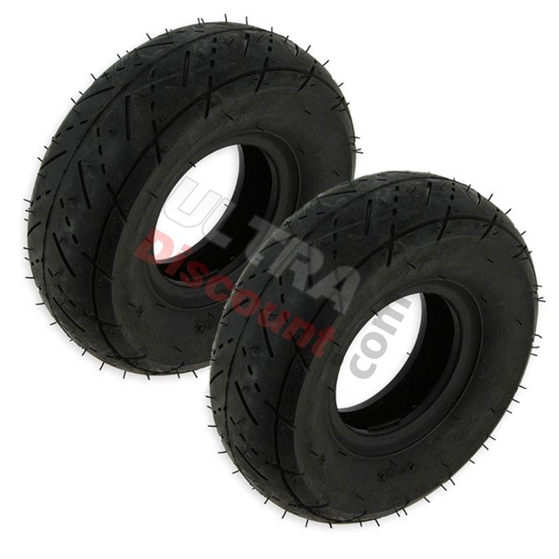 Kit di 2 pneumatici per mini quad (3.00-4), Ricambi mini quad