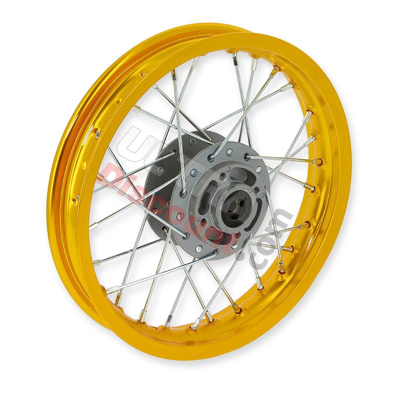 Cerchio anteriore 12'' per Pit Bike (oro), Ricambi Pit Bike Cerchio anteriore 12'' per Pit Bike (oro), Ricambi Pit Bike