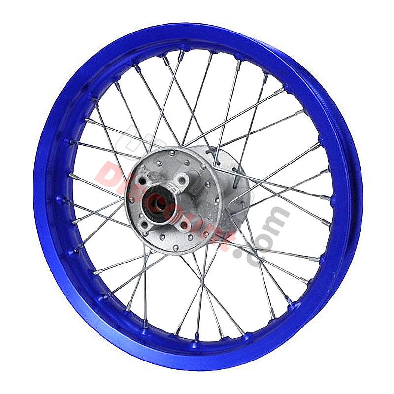 Cerchio posteriore per Pit Bike 12'' (tipo 1, blu), Ricambi Pit Bike