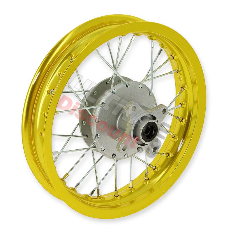 Cerchio posteriore per Pit Bike 12'' (tipo 3, oro), Ricambi Pit Bike