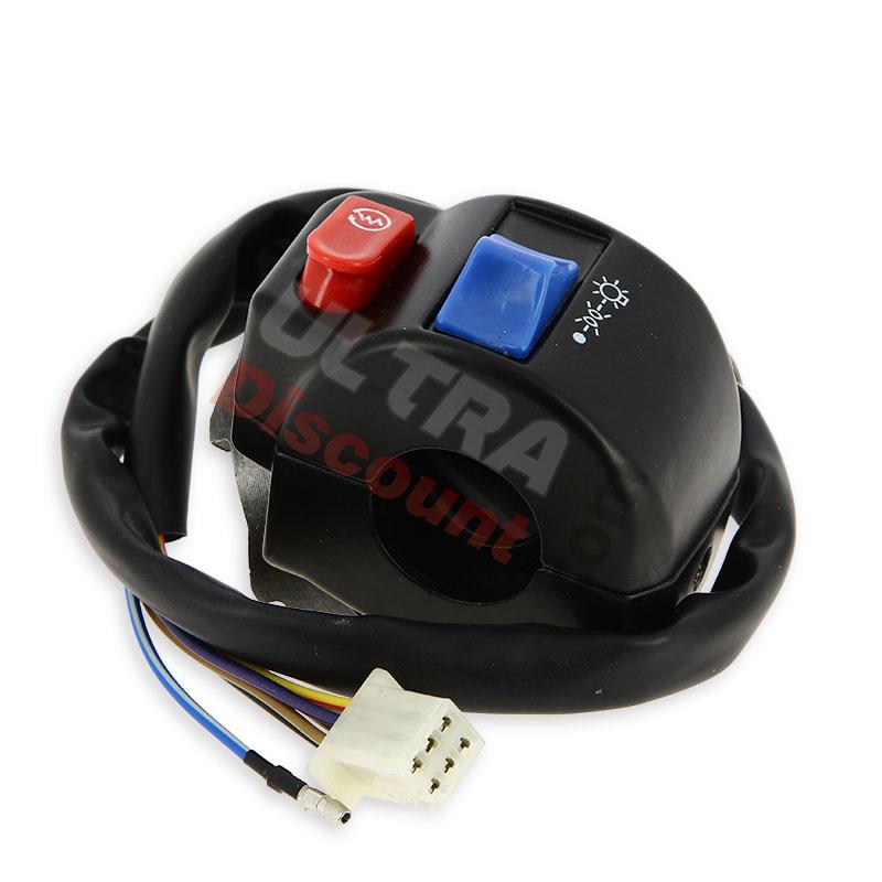 Unità comandi destra per scooter Baotian BT49QT-9 (tipo 2) , Ricambi Baotian BT49QT-9