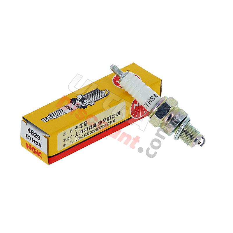 Candela NGK C7HSA per motori di Quad a 4 tempi da 70 cc a 160 cc, Ricambi Quad 110cc - 125cc