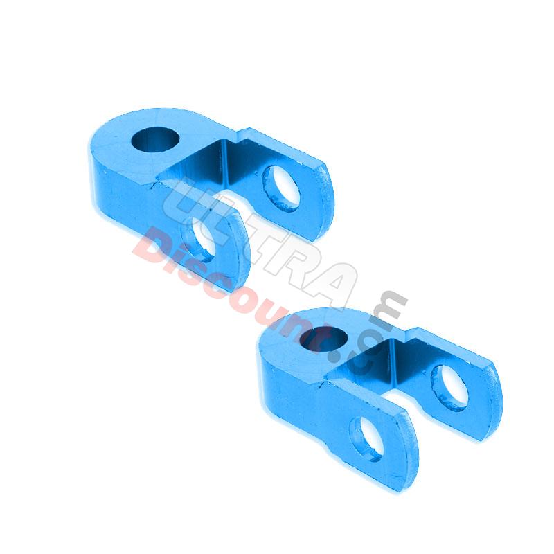 2 Prolunga 6cm per ammortizzatore per Pit Bike (Blu), Ricambi Pit Bike