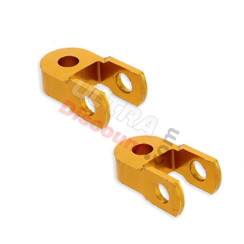 2 Prolunga 3cm per ammortizzatore per Pit Bike (oro), Ricambi Pit Bike