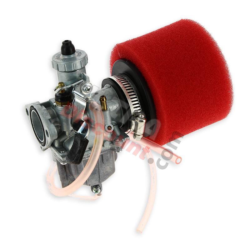 Carburatore  Mikuni di 26mm + filtro rosso per Pit Bike, Ricambi Pit Bike