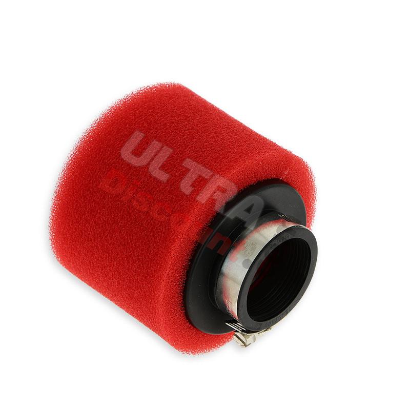 Filtro aria doppia spugna rosso 40mm, Ricambi Pit Bike