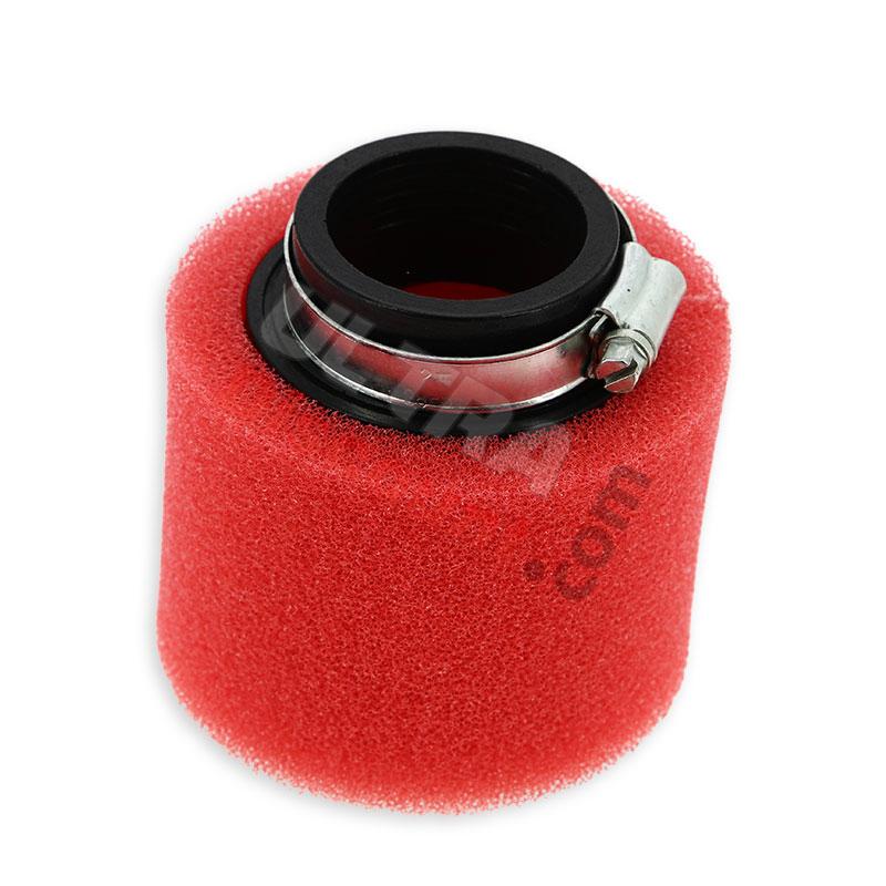 Filtro aria con doppia spugna rosso (44-45mm), Ricambi Pit Bike