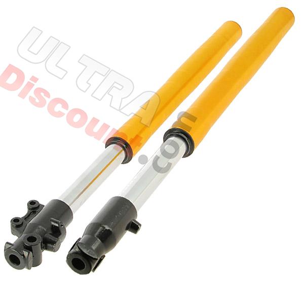 Steli forcella di Alta Qualità oro per asse di 12mm 740mm, Ricambi Pit Bike