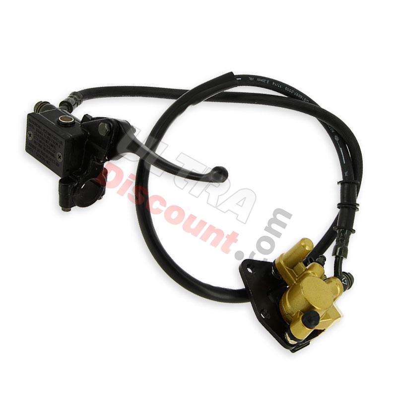 Pinza freno anteriore per Pit Bike tipo AGB27 pistone singolo tipo 2, Ricambi Pit Bike Pinza freno anteriore per Pit Bike tipo AGB27 pistone singolo tipo 2, Ricambi Pit Bike