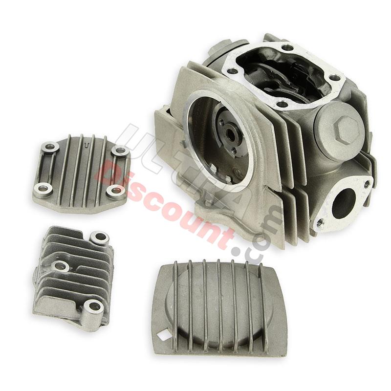 Testata per Pit Bike 125cc 1P52FMI 52.4mm + coperchio (Loncin), Ricambi Pit Bike