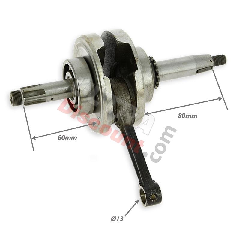 Albero motore per motore 1P52FMH di Quad 107-110cc, Ricambi Quad 110cc - 125cc