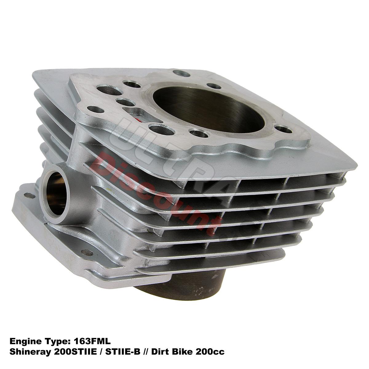 Cilindro per Pit Bike 200 cc 163 FML (63mm) Alu, Ricambi Pit Bike