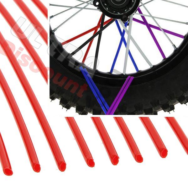 Copertura de raggi per dirt bike (12) - ROSSO, Ricambi Pit Bike