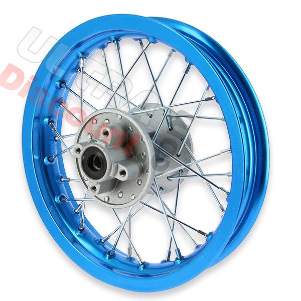 Cerchio posteriore azzurro per Pit Bike 12'' (tipo 1), Ricambi Pit Bike
