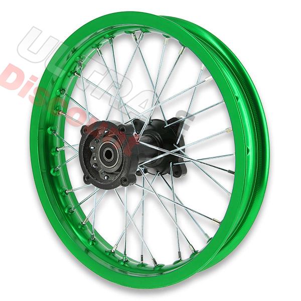 Cerchio 14'' posteriore per Pit Bike AGB30 (verde, tipo 4), Ricambi Pit Bike