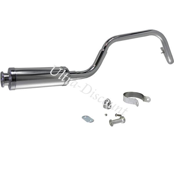 Marmitta UD Racing per Pit Bike Chrome tipo 2, Ricambi Pit Bike