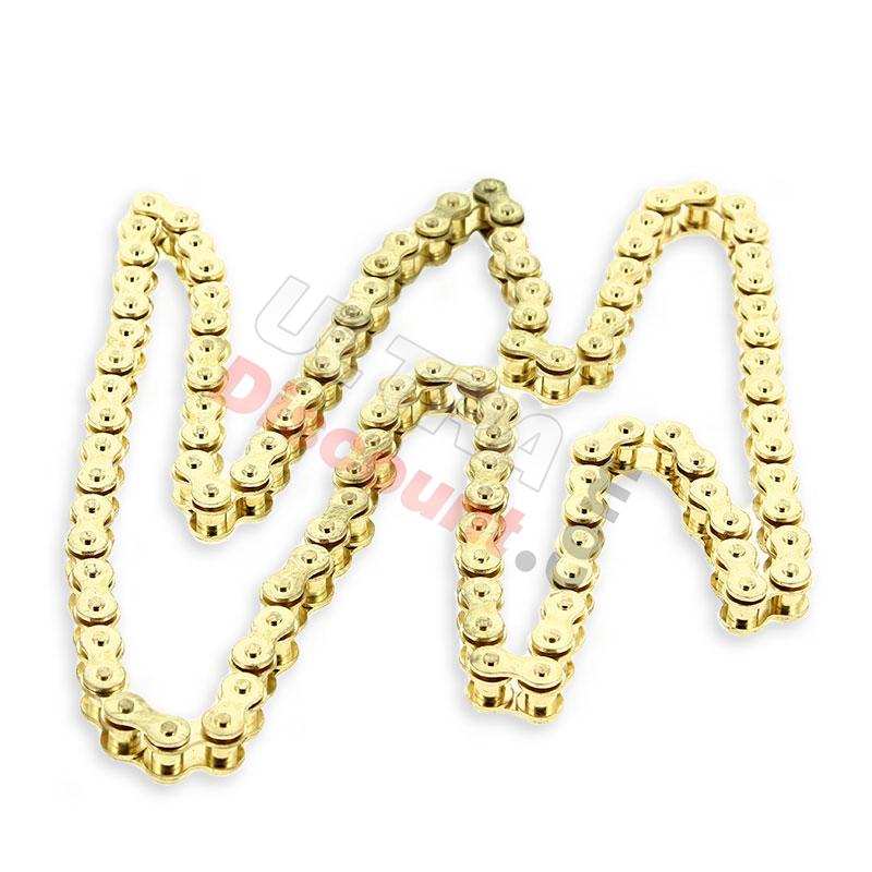 Catena per Pit Bike a 55 maglie (H420, Oro), Ricambi Pit Bike