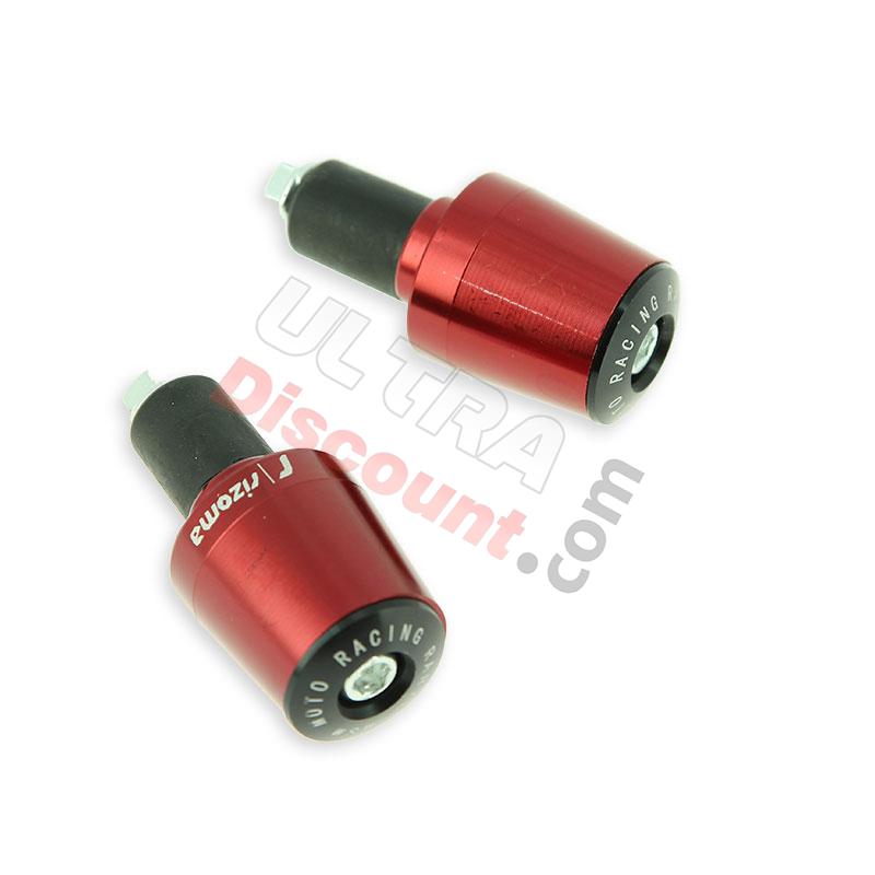 Tappi protezione manopole rosso (tipo 7) per Supermotard, Ricambi pocket supermoto
