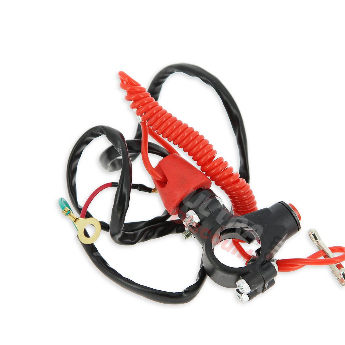 Interruttore spegnimento distacco per mini moto, Rosso, Ricambi Mini Moto