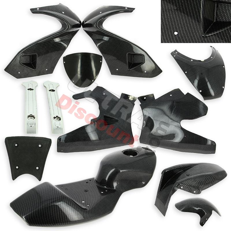 Carena Carbonio Special Edition per mini 47-49cc (nera), Ricambi Mini Moto