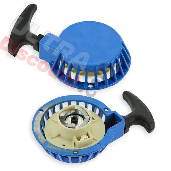 Avviamento a strappo in alluminio blu tipo B, Ricambi pocket supermoto