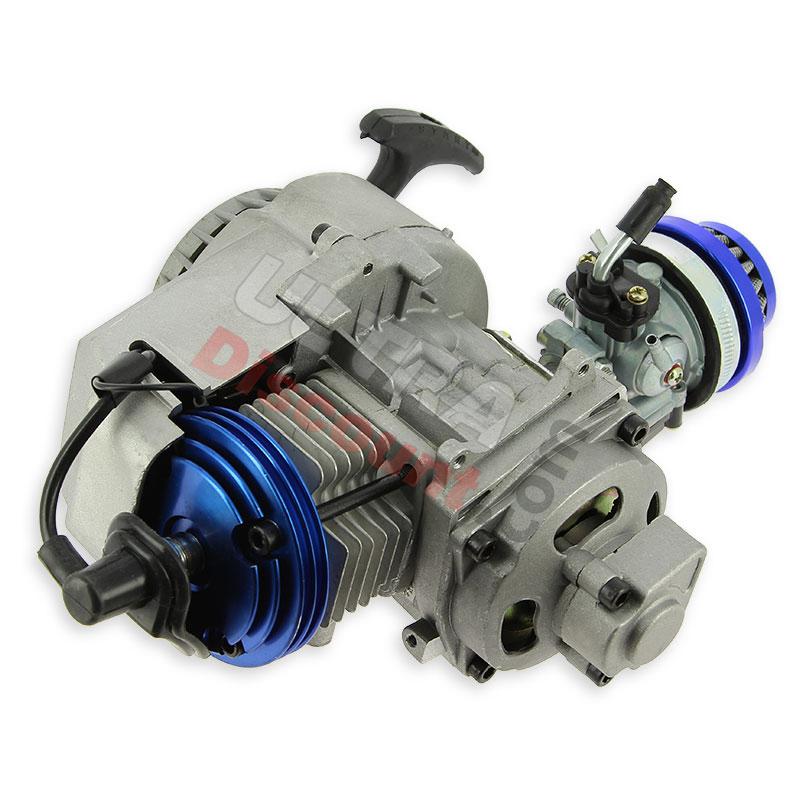 Motore completo 53cc UD Racing per Mini motos - BLU, Ricambi Mini Moto