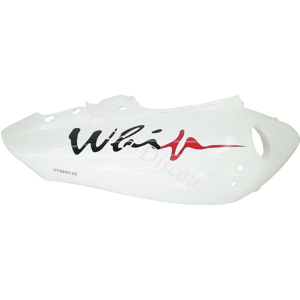 Carena fianco destro per scooter Jonway YY50QT-28A (bianco-rosso, tipo2), Ricambi Scooter Jonway
