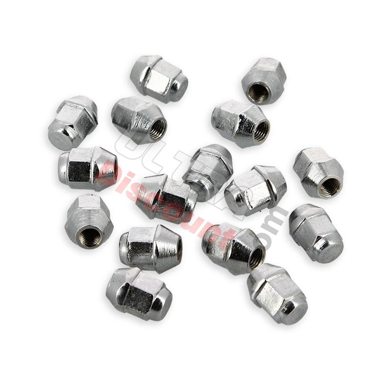 16 Dadi per ruota per Quad Snineray 250cc STXE (Chrome), Ricambi Shineray 250 STXE